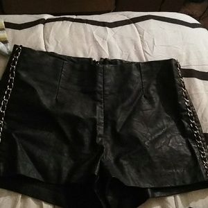 Forever 21 leather shorts